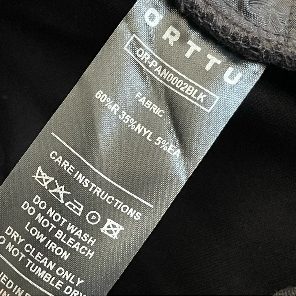 Orttu New York‎ Black Jersey Pants Sz S
